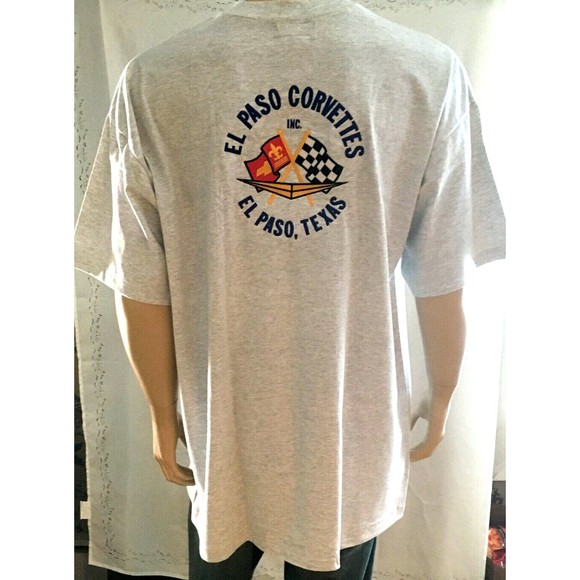 Sahara Shirts El Paso Corvettes Texas T Shirt Adult Xxl Embroidered Single Stitch Vtg 994